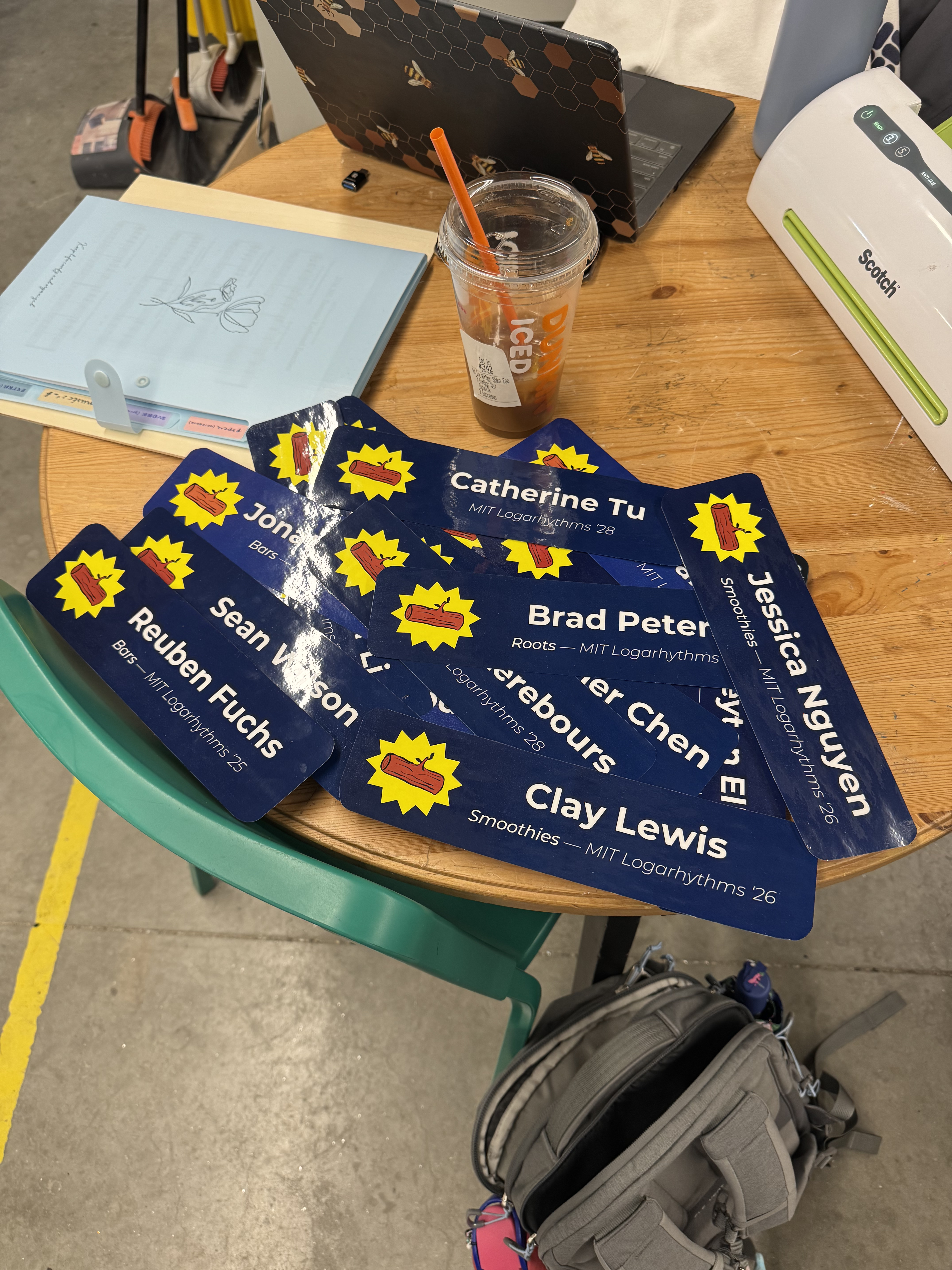 laminated nametags