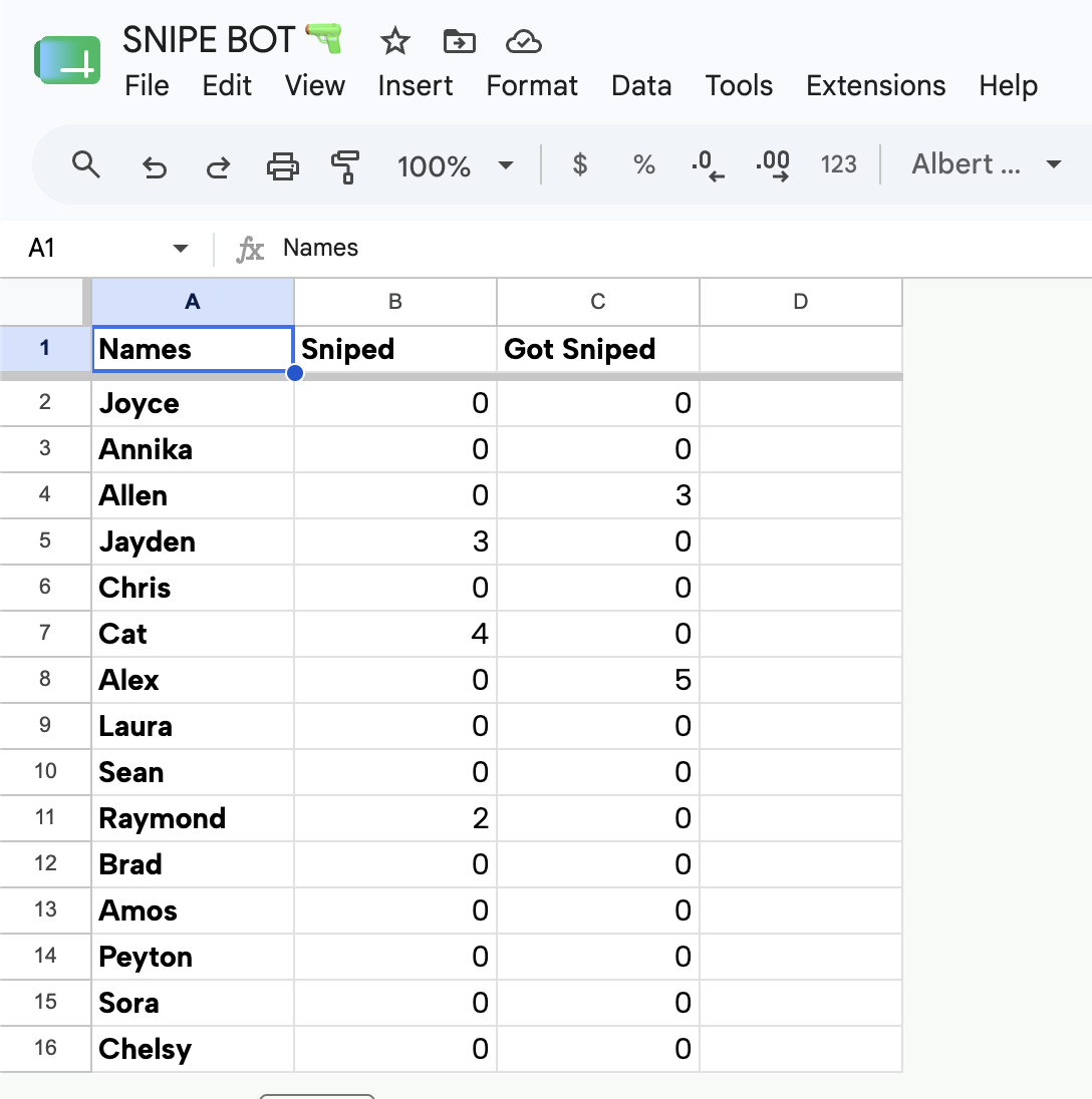 snipe bot