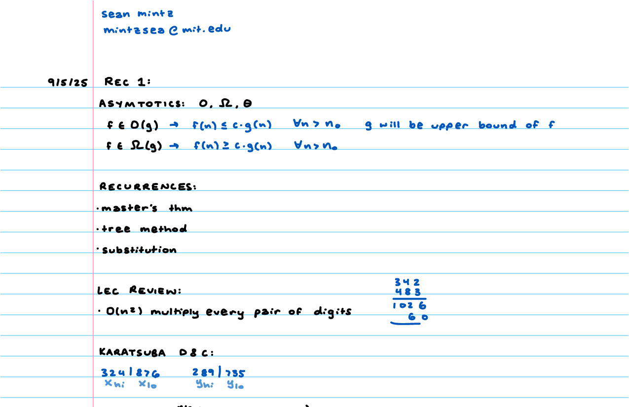 Preview of 6.1210 Recitation Notes